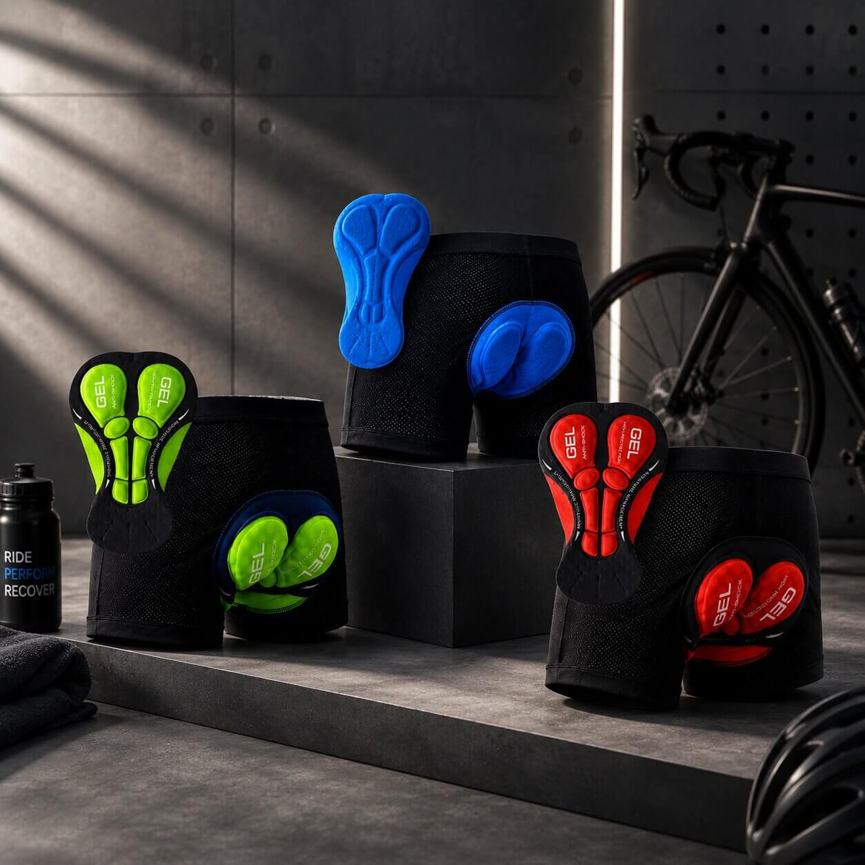 Radlerbroek voor dames en heren | Fietbroek met gelkussen | Motorrbroek | Sattelgold