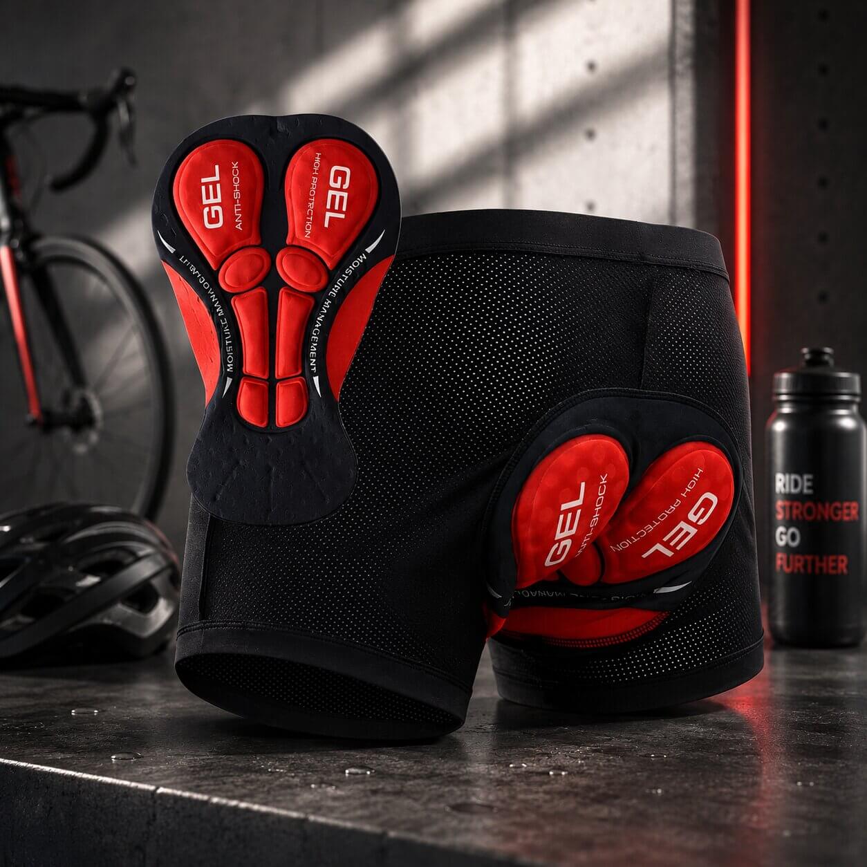 Radlerbroek voor dames en heren | Fietbroek met gelkussen | Motorrbroek | Sattelgold