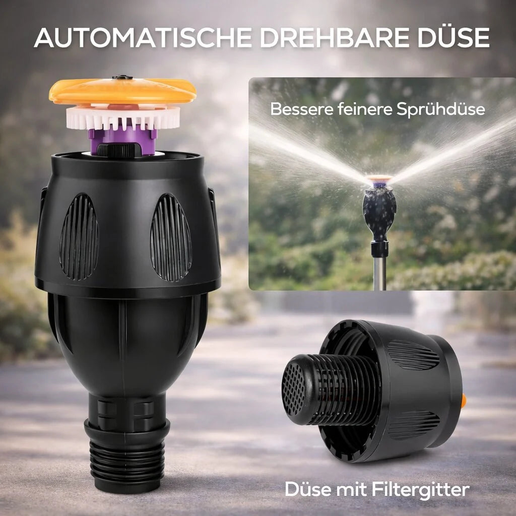 Gras sprinkler met statief | 360° Sprinkler | Tuinsproeier | AquaVento