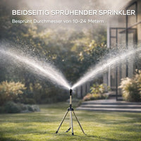 Gras sprinkler met statief | 360° Sprinkler | Tuinsproeier | AquaVento
