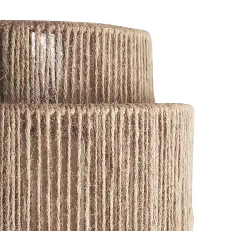 Handgeweven Riet en Bamboe Wandlamp