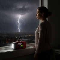 ReadyWave | Noodradio met handcrank en zonnepaneel