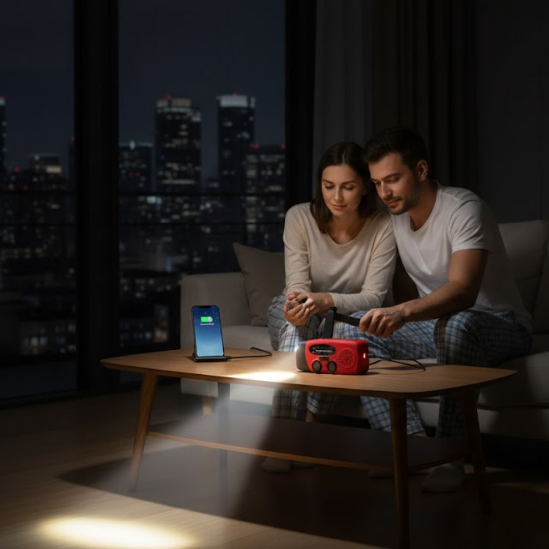 ReadyWave | Noodradio met handcrank en zonnepaneel