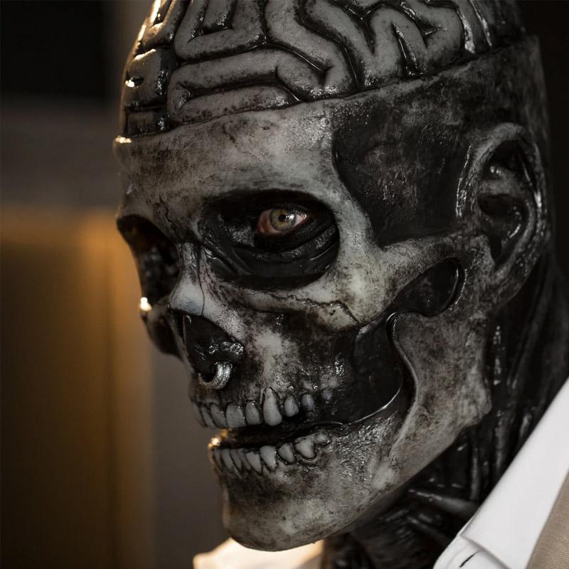 Angstige Skelet Bioman Masker - Realistisch Halloween Kostuum