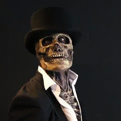 Angstige Skelet Bioman Masker - Realistisch Halloween Kostuum