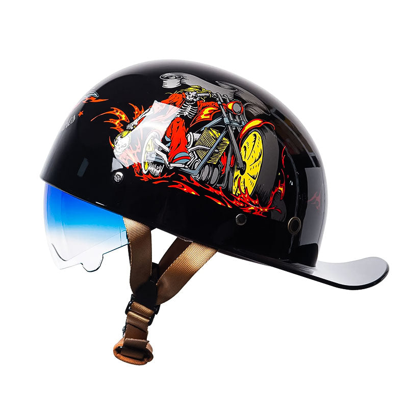 OrionRide Baseballstijl DOT Helm Met ABS Schaal Voor Motorfietsen