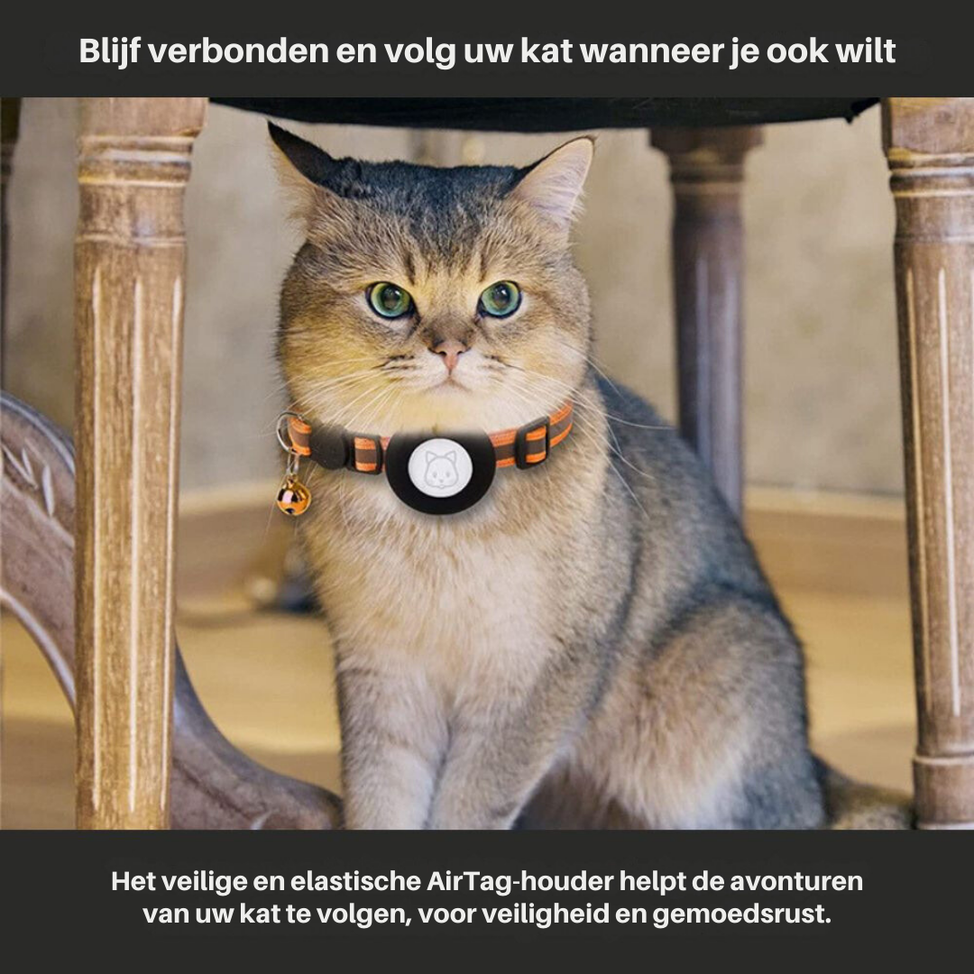 Kat GPS Tracker Halsband met Reflectief Ontwerp