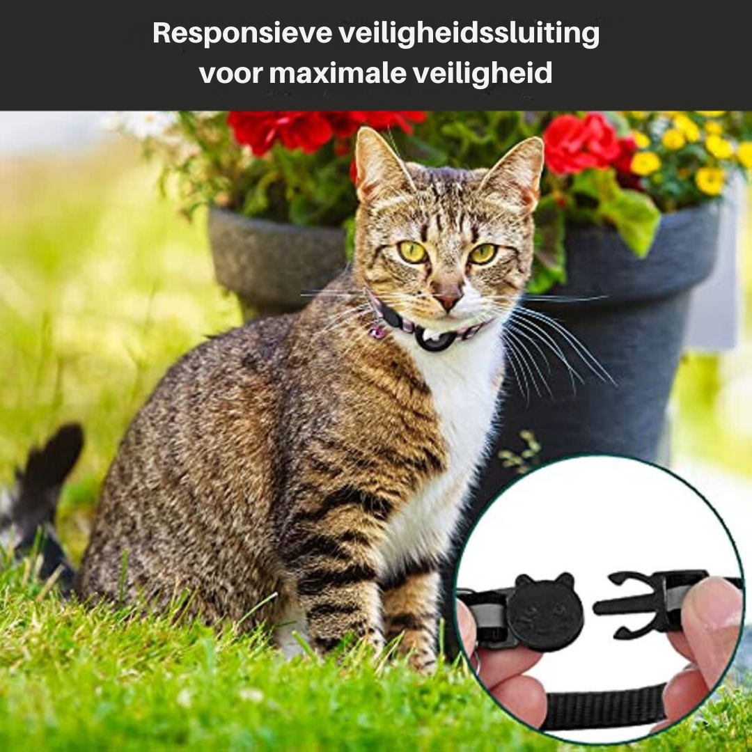 Kat GPS Tracker Halsband met Reflectief Ontwerp