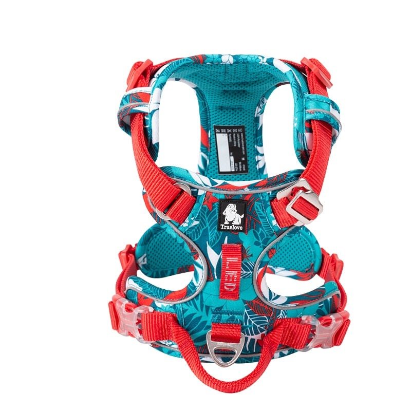 Reflecterende hondenharness | Verstelbare hondenhalsband met reflecterende details voor veiligheid