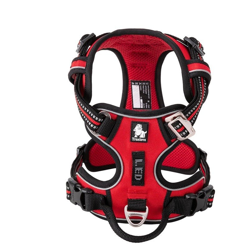 Reflecterende hondenharness | Verstelbare hondenhalsband met reflecterende details voor veiligheid