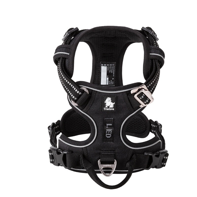 Reflecterende hondenharness | Verstelbare hondenhalsband met reflecterende details voor veiligheid