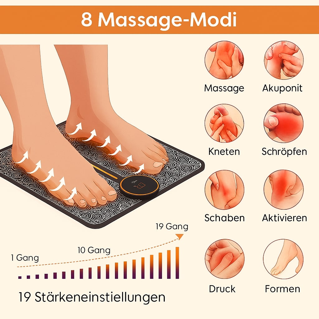 EMS-Voetmassageapparaat voor diepe ontspanning | RelaxVoet
