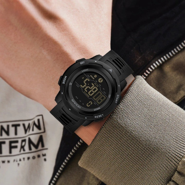 Waterdichte Militaire Stappenteller Digitale Horloge