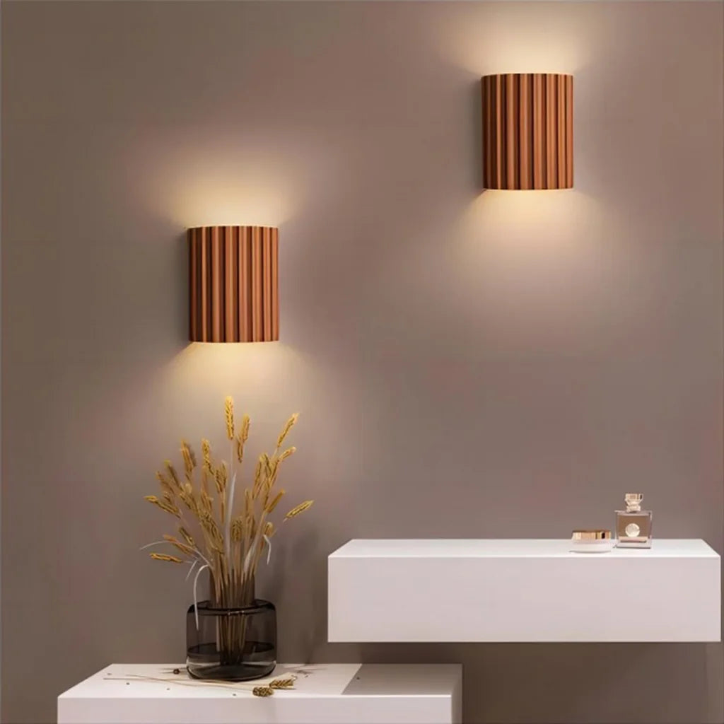 Rhea Hars Geribbelde Wandlamp
