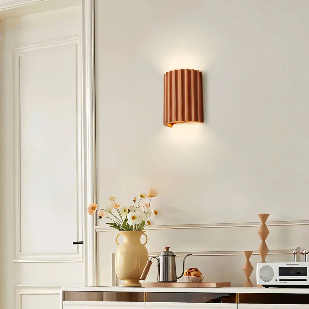 Rhea Hars Geribbelde Wandlamp