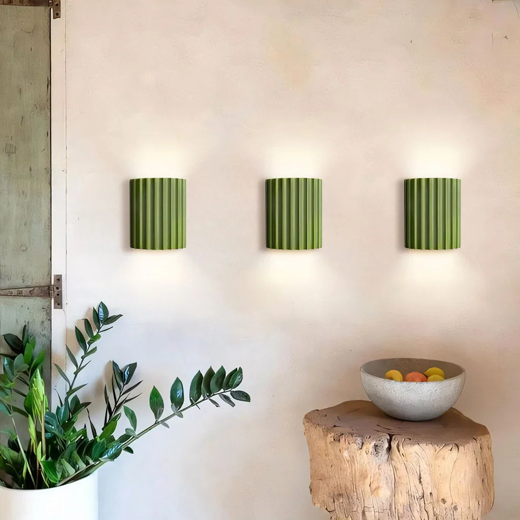 Rhea Hars Geribbelde Wandlamp