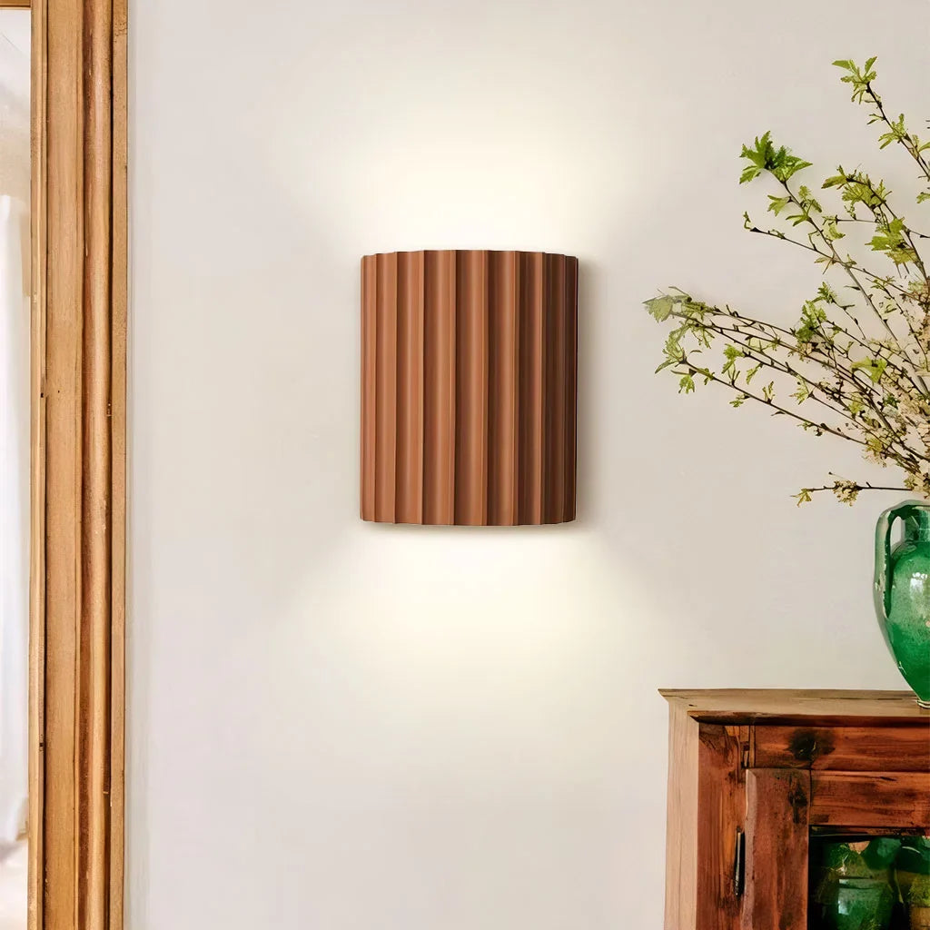 Rhea Hars Geribbelde Wandlamp