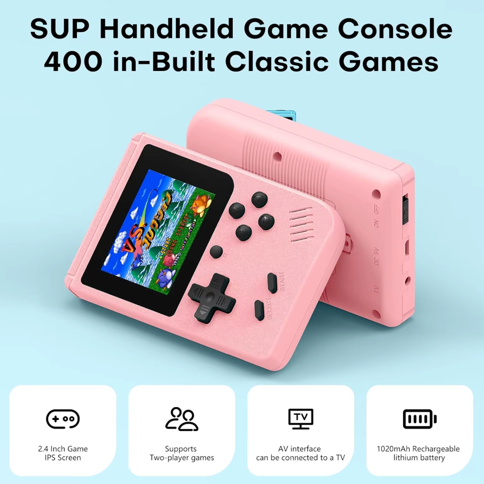 400 in 1 Pocketconsole - Retro Pocketformaat Gaming