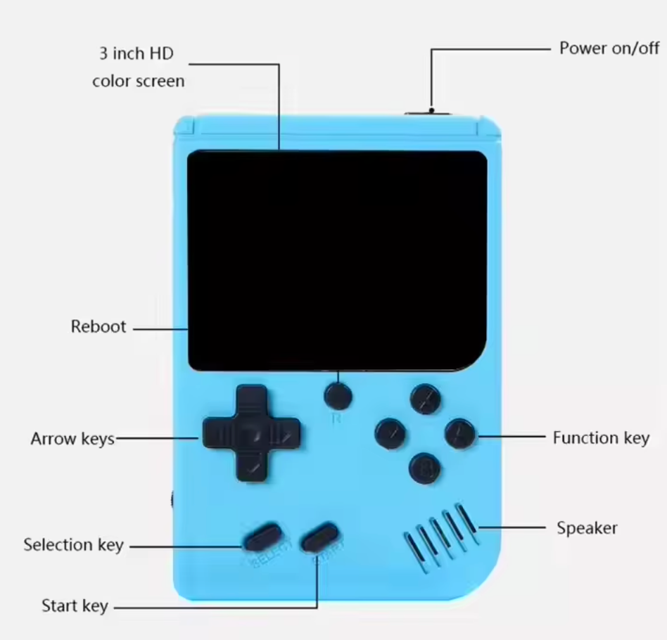 400 in 1 Pocketconsole - Retro Pocketformaat Gaming