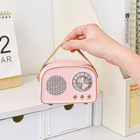 Skanto | Sandsberg Retro Ronde Radio Bluetooth Speaker | Draadloos | Draagbaar | Stijlvolle Geluid voor Thuis & Onderweg