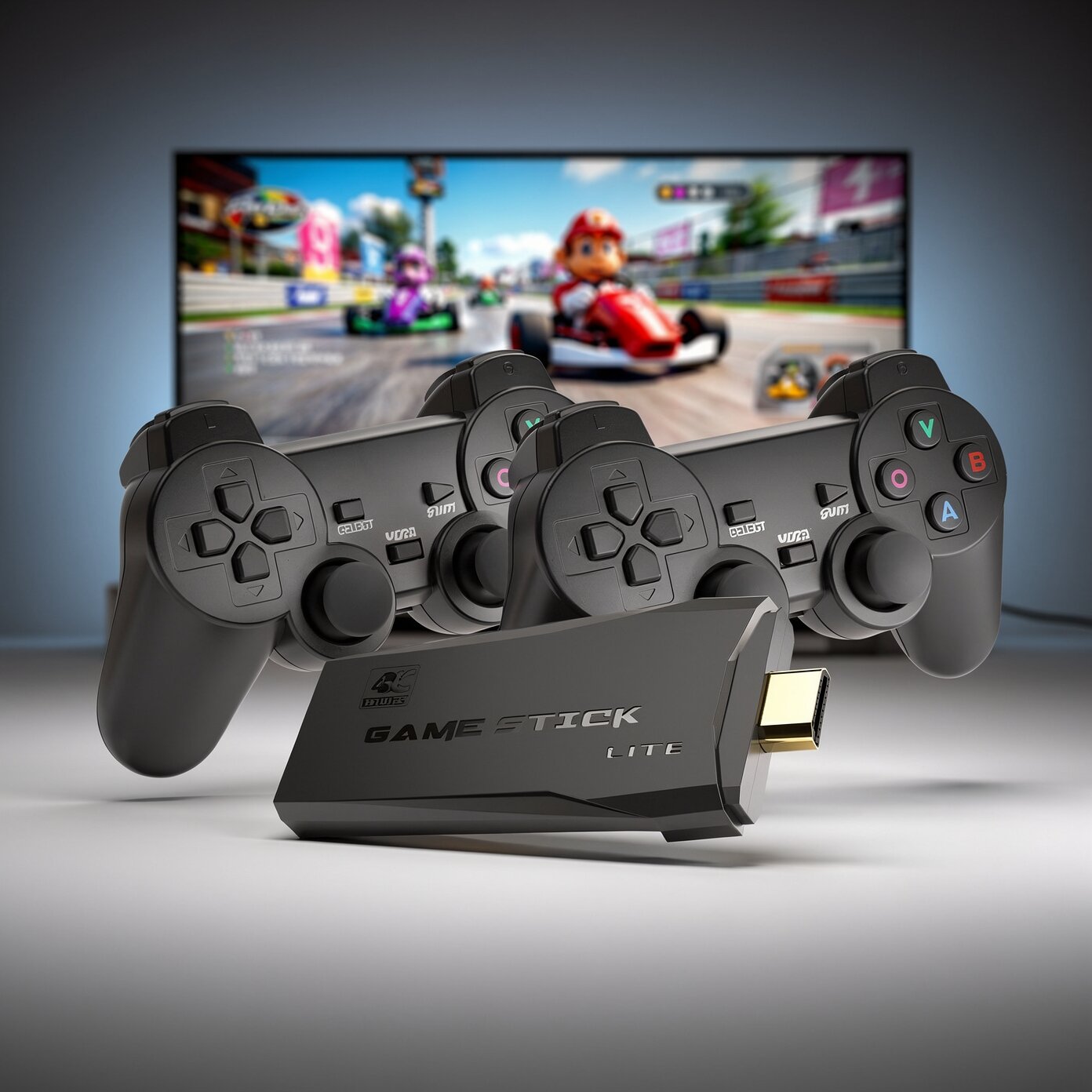 Retro Spelconsole met 2 Controllers | 4K Retro Gaming Console | Nostavolt