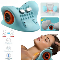 Skanto | Elektrische Cervicale Massager – Slimme Nekpijnverlichting met Warmte & Puls Therapie
