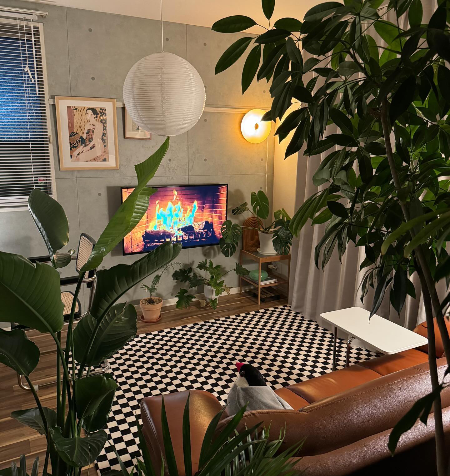 Lustra Hanglamp van Papier voor de Woonkamer