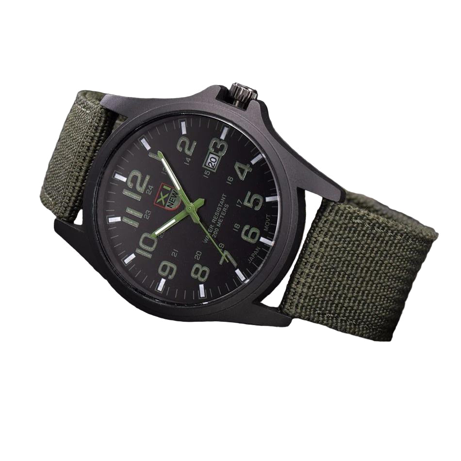 Robuuste Militaire Horloge voor Mannen met Stopwatch en Verlichting