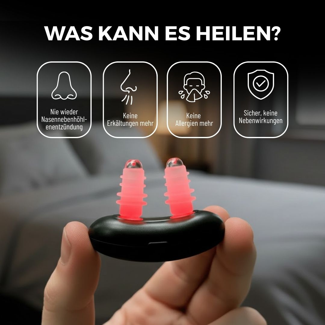 Roodlicht Neusapparaat | Lichttherapie Neus | Neustherapie Apparaat | Nasoria