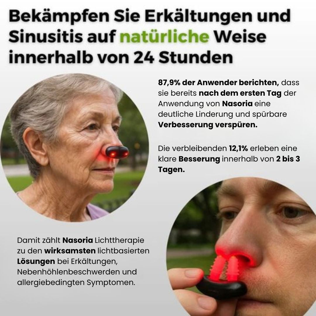 Roodlicht Neusapparaat | Lichttherapie Neus | Neustherapie Apparaat | Nasoria