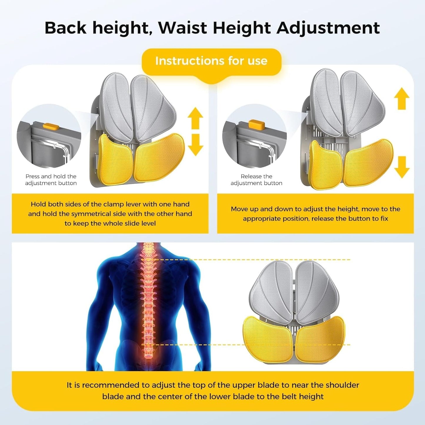 Rugkussen | Orthopedisch rugsteunkussen | Lendenkussen | RugRust