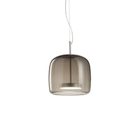 Moderne LED glazen hanglamp – minimalistische lampenkap en gouden afwerking