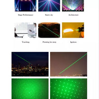 Oplaadbare groene laserpointer met lange reikwijdte en hoge precisie