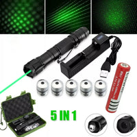 Oplaadbare groene laserpointer met lange reikwijdte en hoge precisie