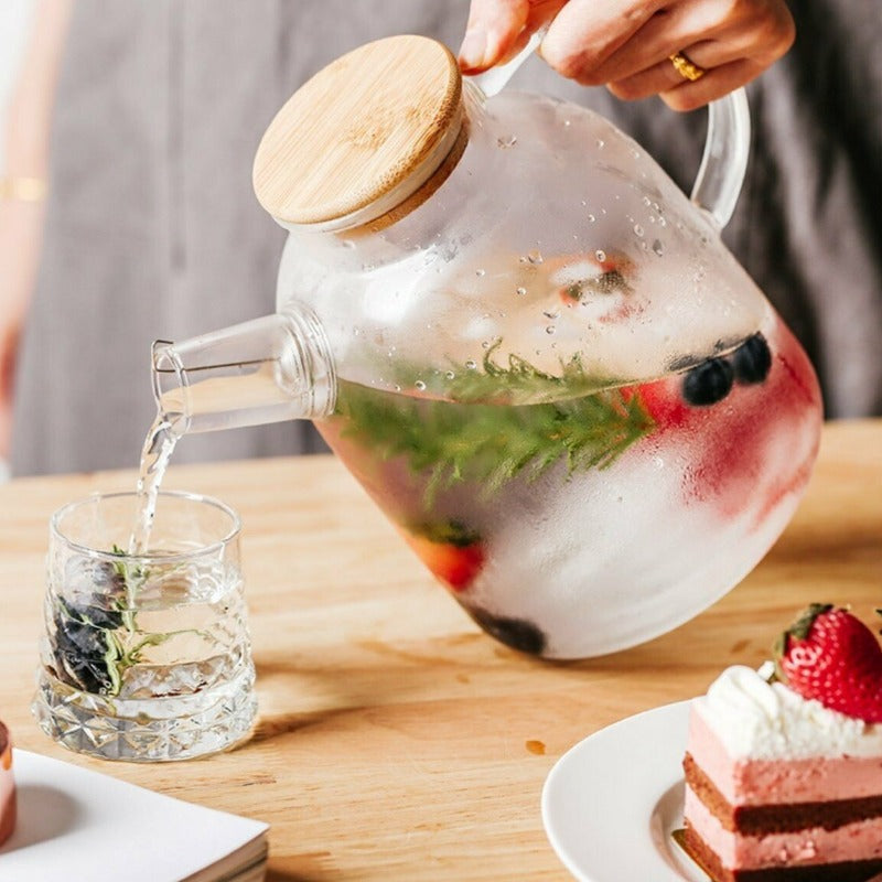 Scandinavische Glazen Theepot Set
