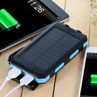 20000mAh Zonne-oplader Waterdichte Power Bank Extern
