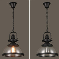 Schaalvormige Glas Pendelleuchte | Industrieel Retro Design
