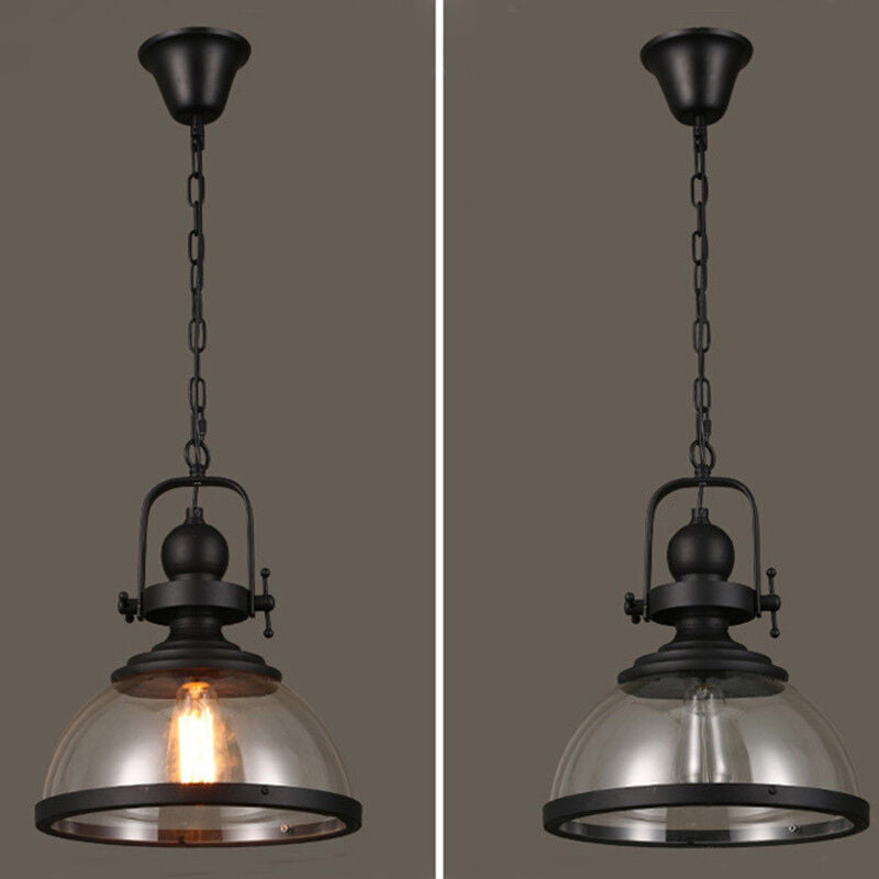 Schaalvormige Glas Pendelleuchte | Industrieel Retro Design