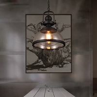 Schaalvormige Glas Pendelleuchte | Industrieel Retro Design