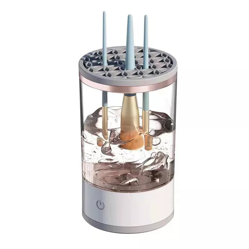 GlamourEssence Elite Brush Cleaner | Moeiteloze automatische reiniging voor onberispelijke make-up kwasten en een stralende huid