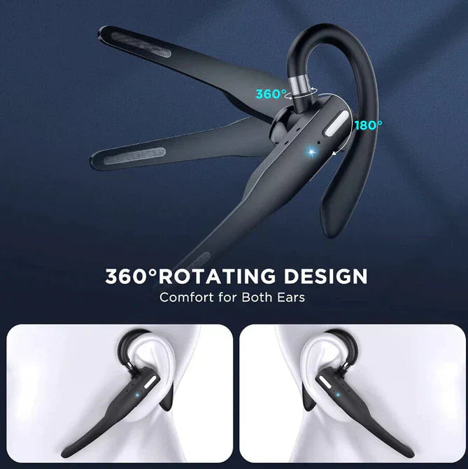 Trucker Dual Mic Draadloze Bluetooth 5.1 Noise Cancelling Headset/Oordopjes