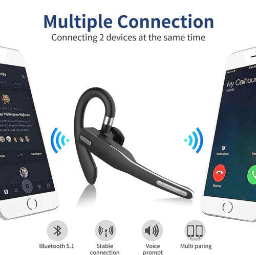Trucker Dual Mic Draadloze Bluetooth 5.1 Noise Cancelling Headset/Oordopjes