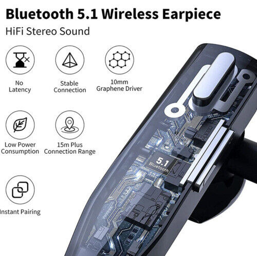 Trucker Dual Mic Draadloze Bluetooth 5.1 Noise Cancelling Headset/Oordopjes