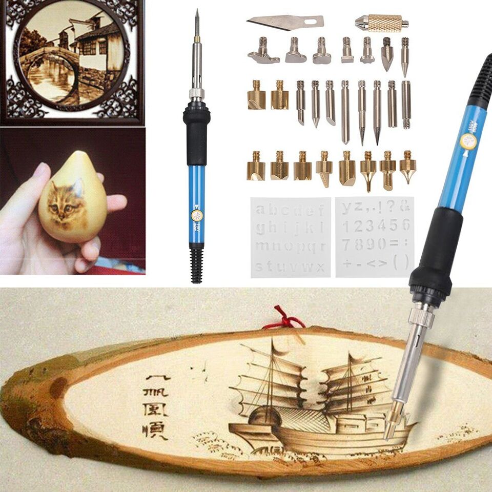 Pyrografie-Kit | Houtbrander voor branden en snijden
