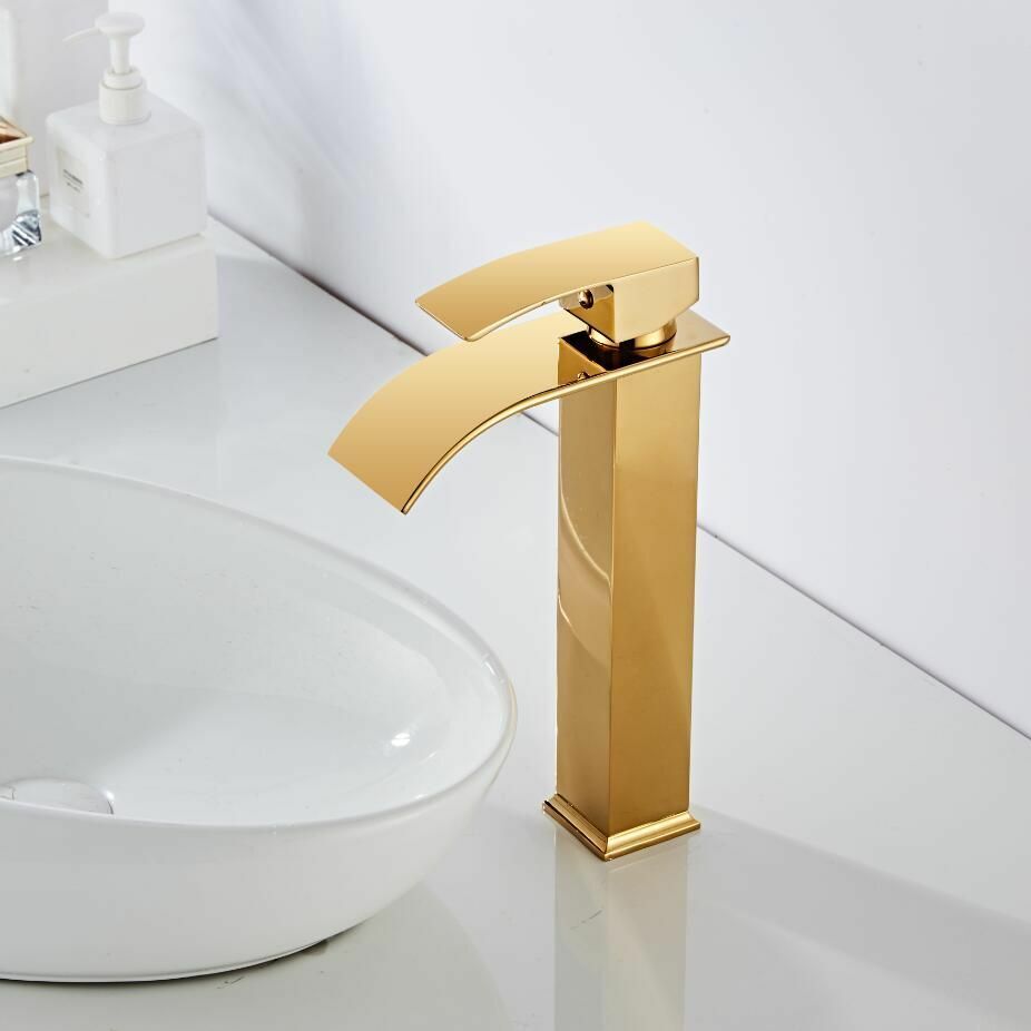 Wastafelkranen Waterval Kraan Messing Wastafel Mengkraan