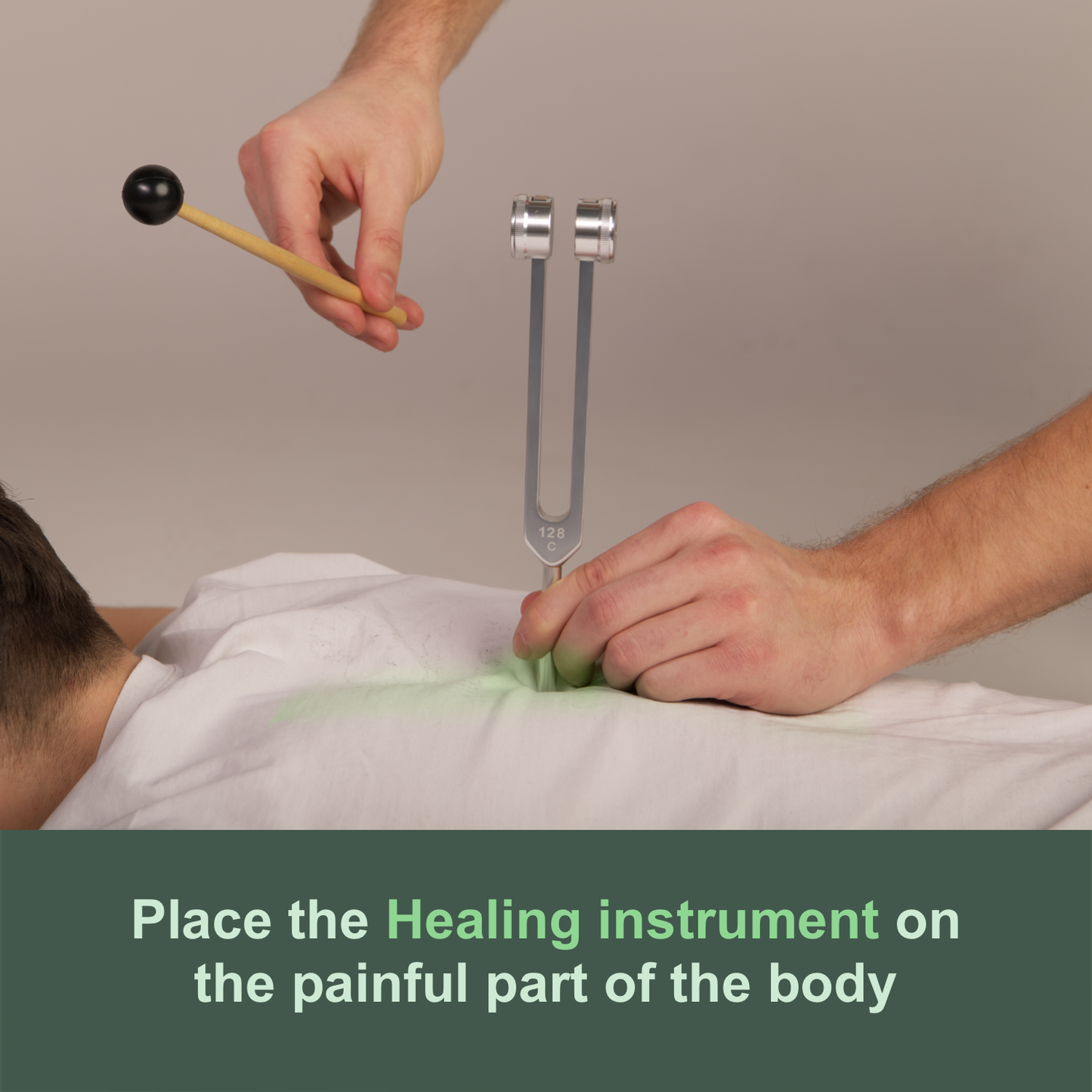 Stemvork 128Hz voor Vibratietherapie