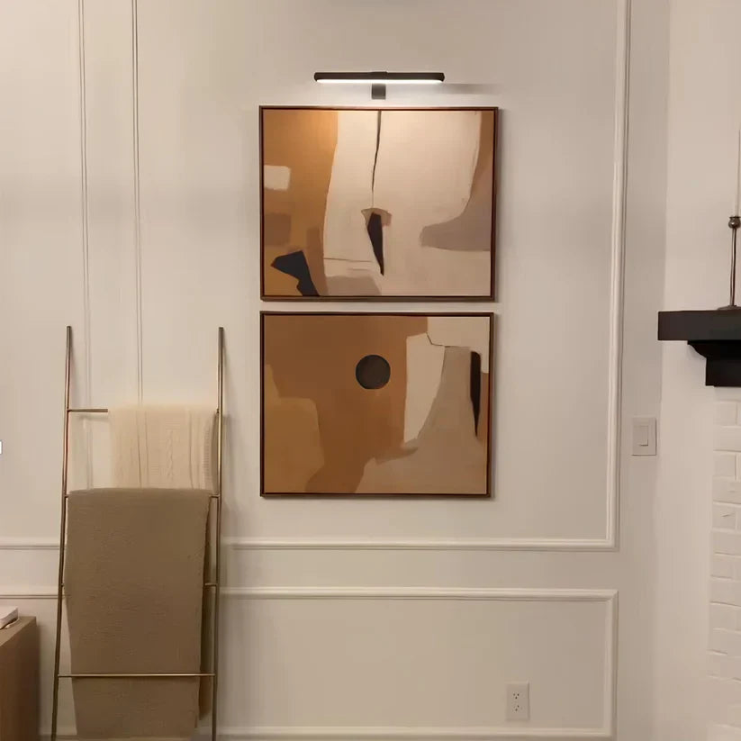 Draadloze LED wandlamp voor het verlichten van kunstwerken