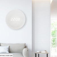 Scandinavische Digitale Wandklok Met LED-display En USB-voeding
