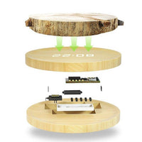 Scandinavische Digitale Wandklok Met LED-display En USB-voeding