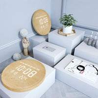 Scandinavische Digitale Wandklok Met LED-display En USB-voeding